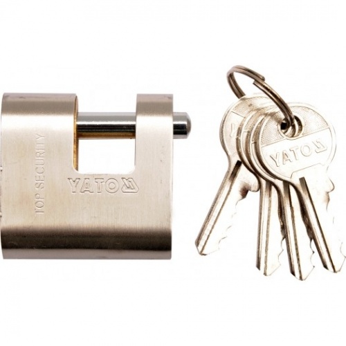 Stainless armored padlock